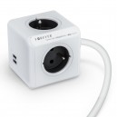 Elektriskais pagarinātājs Forever Power Cube, 4 ligzdu + 2 USB, 1.5m 