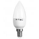 E14 LED Spuldze iekštelpām, 6W (470Lm), svečveida tips, silti balta 2700K (200)