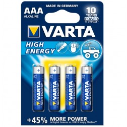 Baterijas VARTA High Energy Alkaline (ZN/MNO2) AAA/LR03, 6 gab.