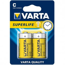 Baterijas VARTA Superlife (ZN/Ca) C/LR14, 2 gab.