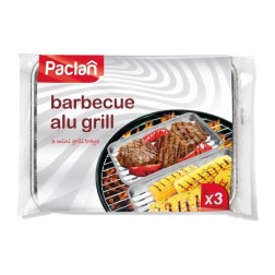 Alumīnija grillpanna Paclan Barbecue alu grill, 28x22cm, 3gab. (20)