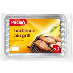 Alumīnija grillpanna Paclan Barbecue alu grill, 34x23cm, 3gab. (20)