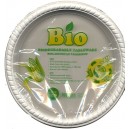Šķīvis kukurūzas bioplastmasas, 23cm, 12 gab. (40)
